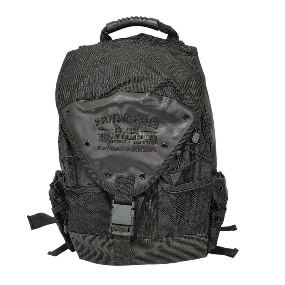 National Guard Black Tactical Backpack Computer Laptop Bag